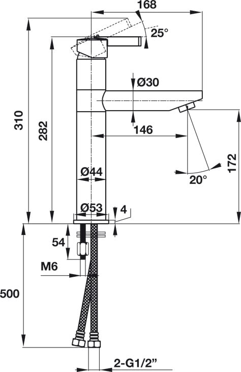 Vòi Trộn Roots 170 Hafele 495.61.144