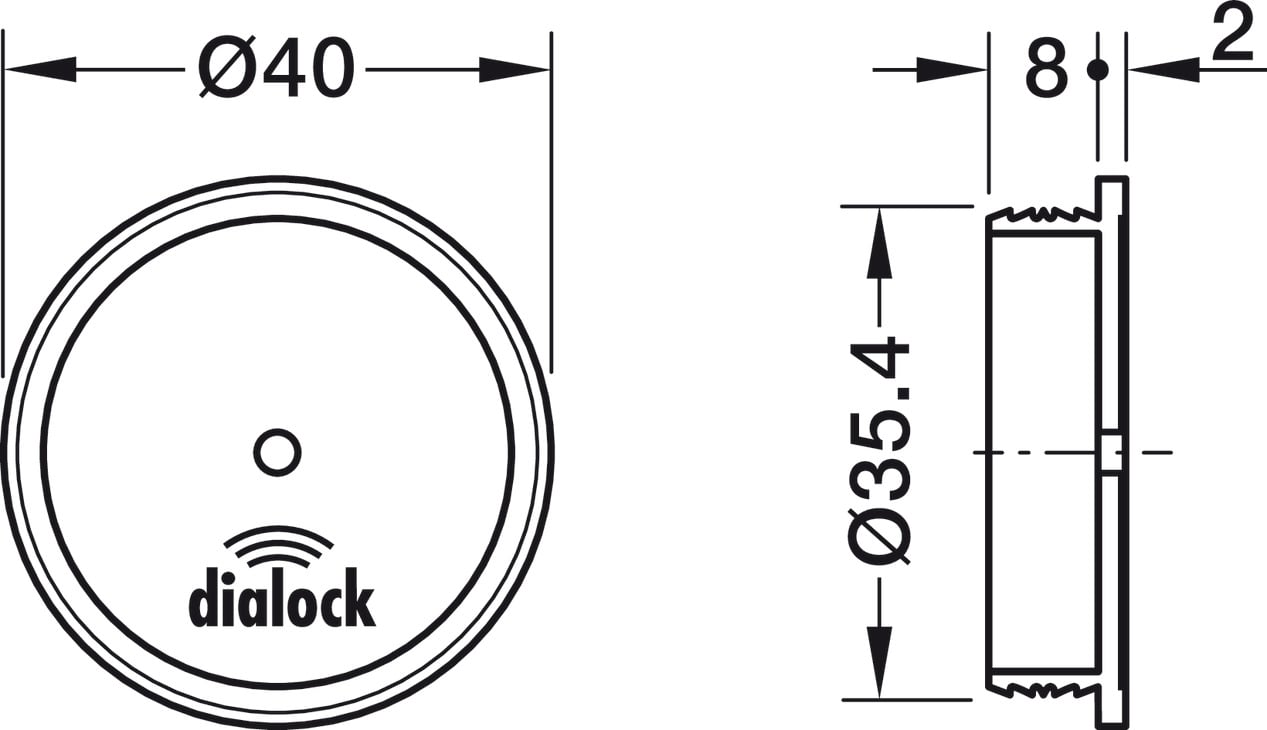 Ăng-ten FAN 200 D=40mm L=3m Hafele 237.59.061