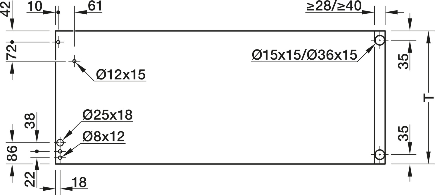 Phụ kiện bàn xoay Hafele 646.31.004