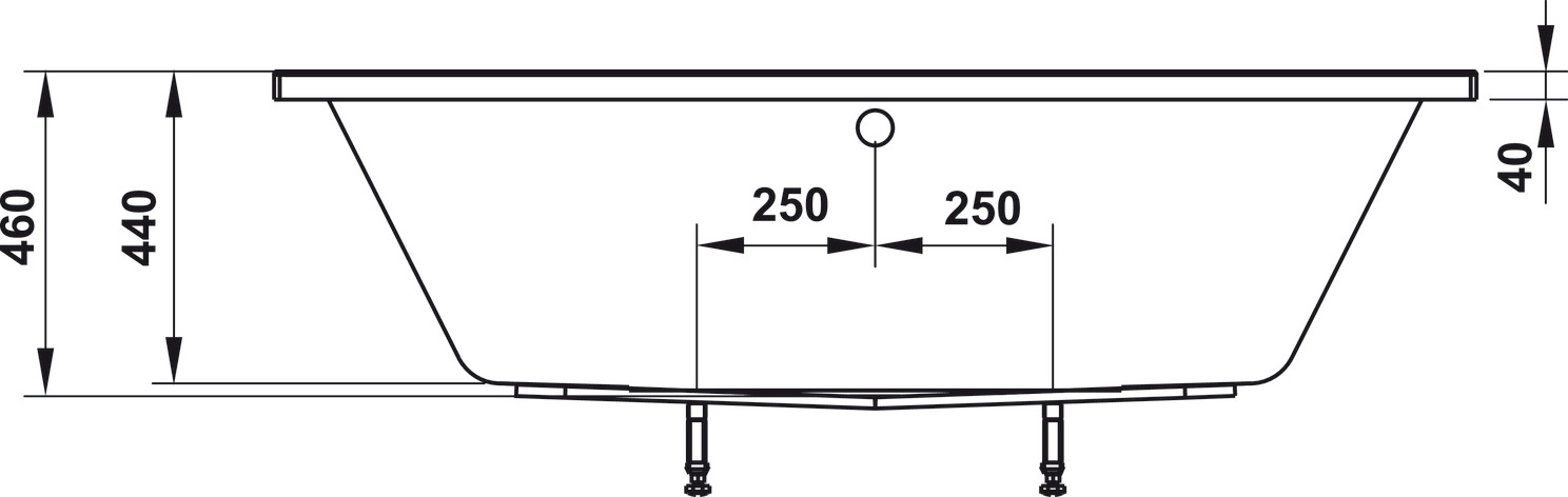 Bồn Tắm Âm Hình Bầu Dục Nagoya 1700 Hafele 588.79.600