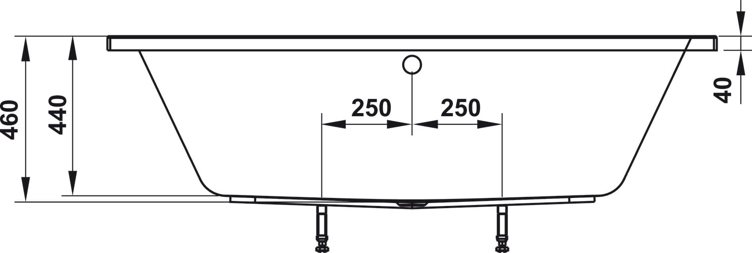 Bồn Tắm Âm Hình Vuông Nagoya 1700 Hafele 588.79.602