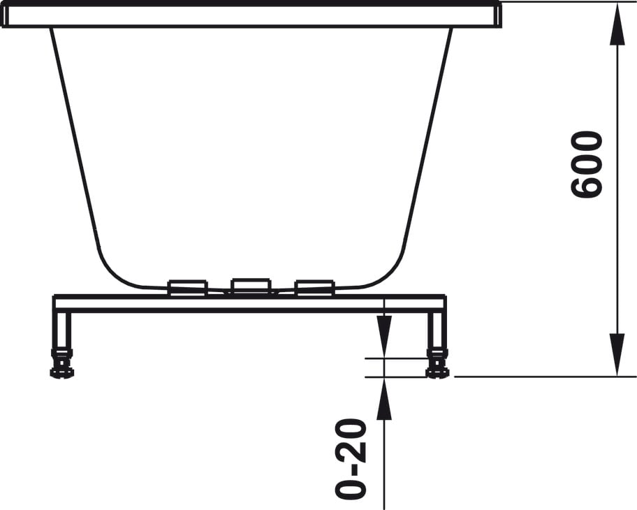 Bồn Tắm Âm Hình Vuông Nagoya 1700 Hafele 588.79.602