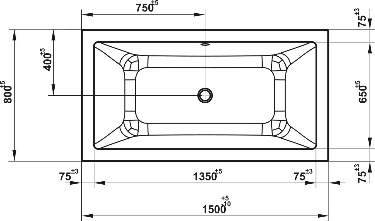 Bồn Tắm Âm Hình Vuông Nagoya 1500 Hafele 588.79.603