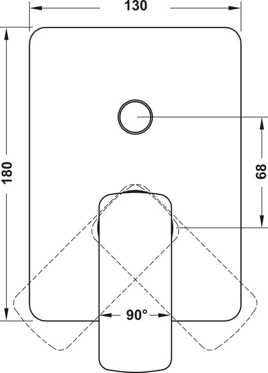 Bộ Trộn Âm 2 Đường Nước Hafele 589.15.037