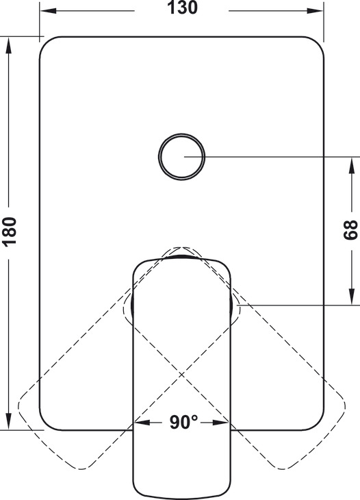 Bộ Trộn Âm 2 Đường Nước Kobe Hafele 589.15.007