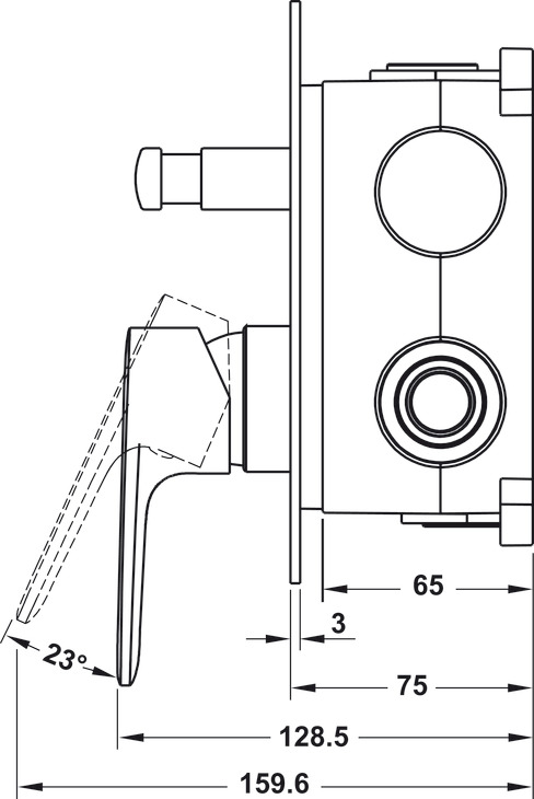 Bộ Trộn Âm 2 Đường Nước Hafele 589.15.037