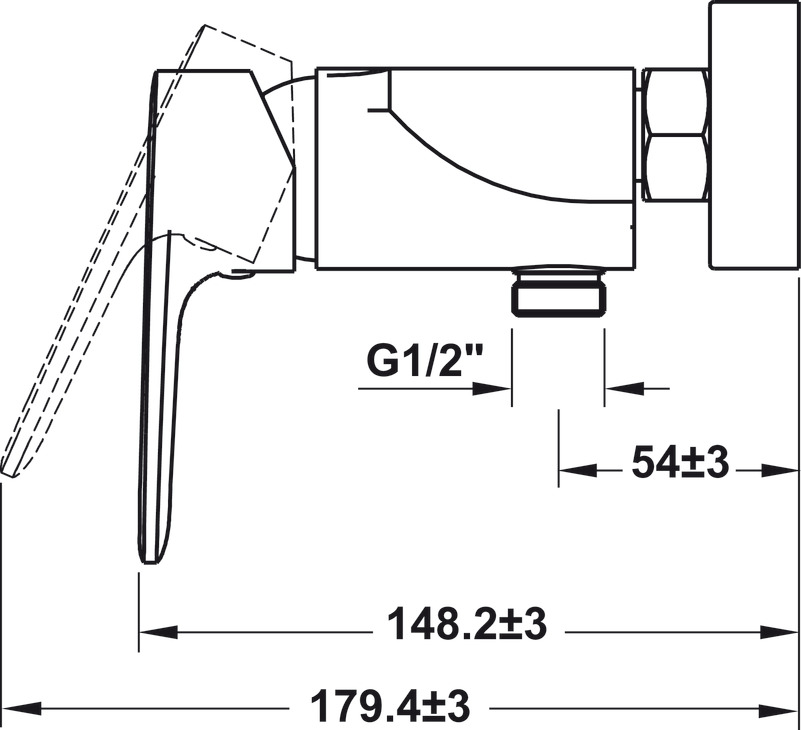 Bộ Trộn Nổi 1 Đường Nước Kobe Hafele 589.15.006