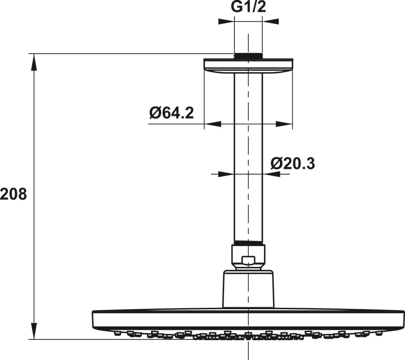 Sen Đầu Gắn Trần Airsense 227R Hafele 485.60.703
