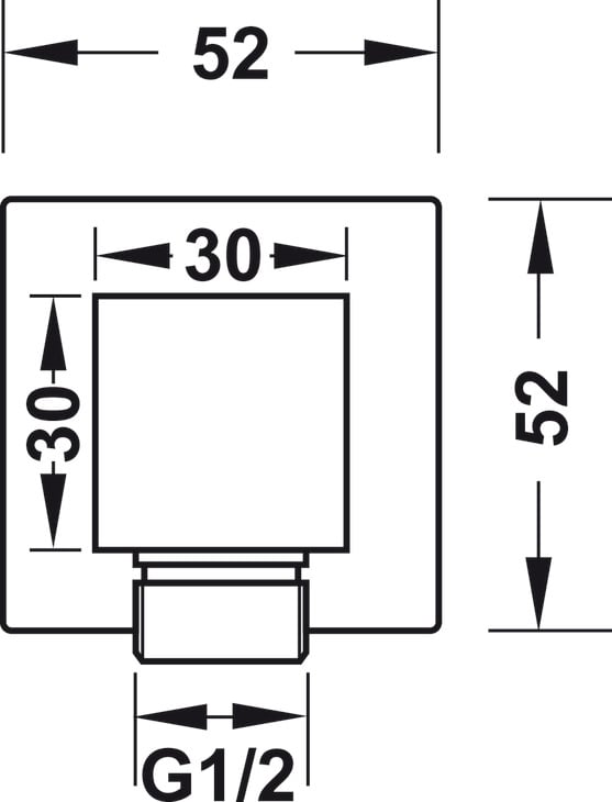 Bộ Tiếp Nước Dạng Vuông Hafele 485.60.009