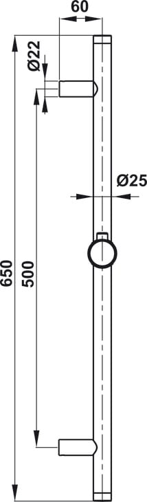 Thanh Trượt 650R Cho Sen Tay Hafele 485.60.704