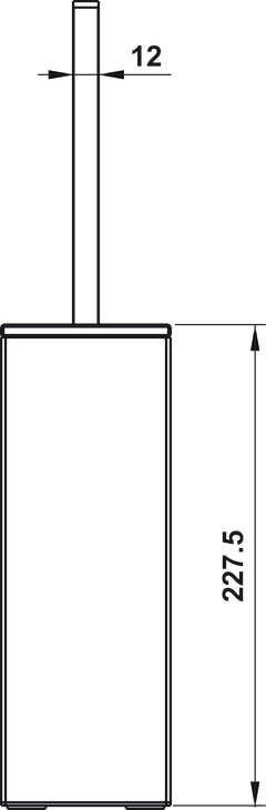 Giá Treo Cọ Vệ Sinh Kính Trắng Hafele 495.80.230