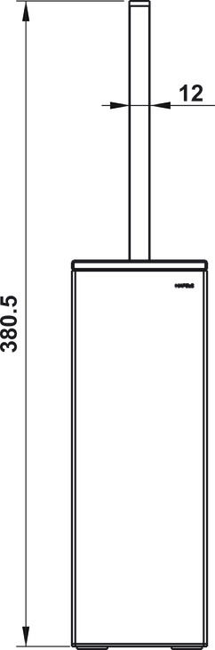 Giá Treo Cọ Vệ Sinh Kính Trắng Hafele 495.80.230