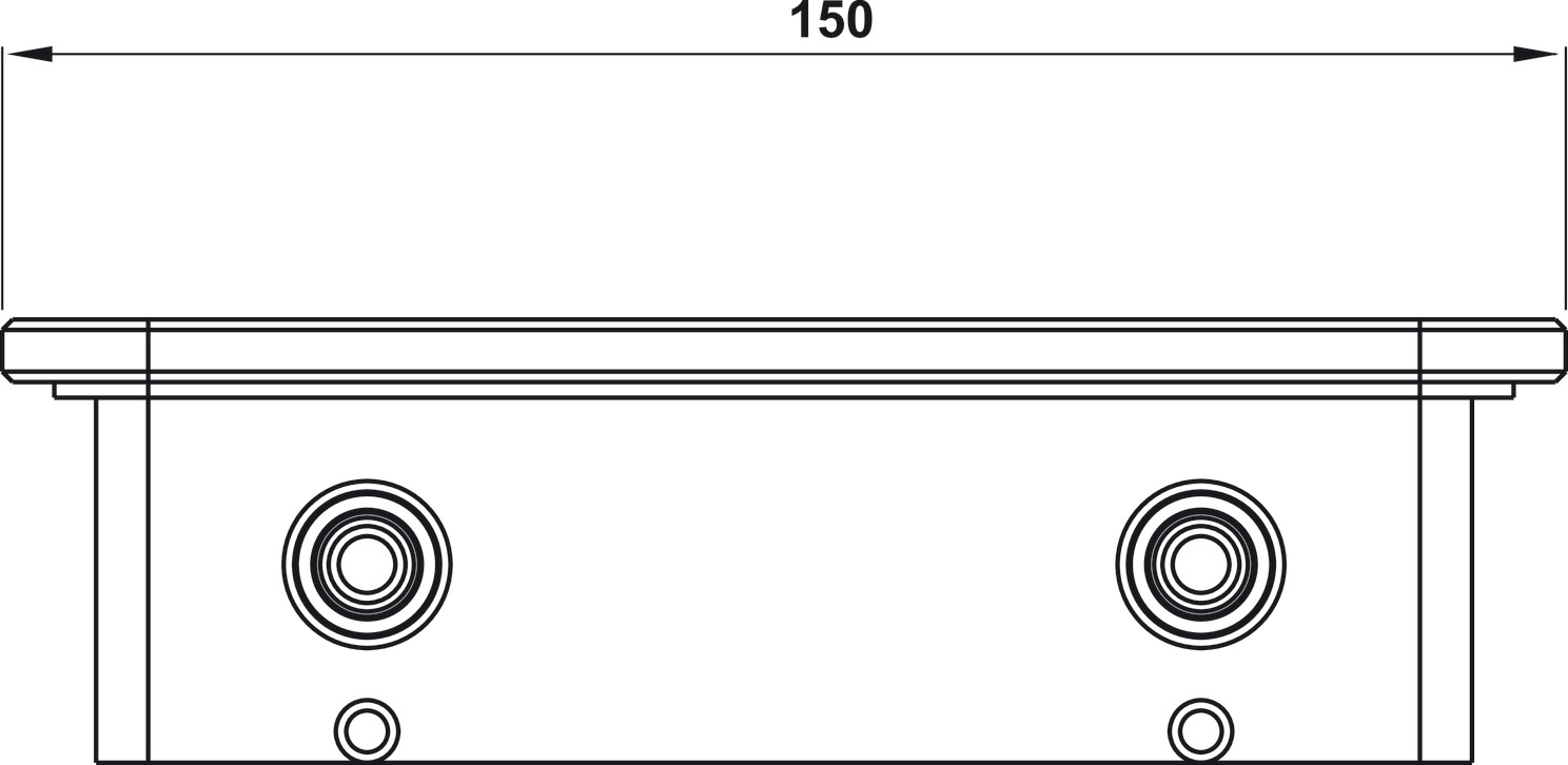 Kệ Kính Đen 150 Hafele 495.80.244