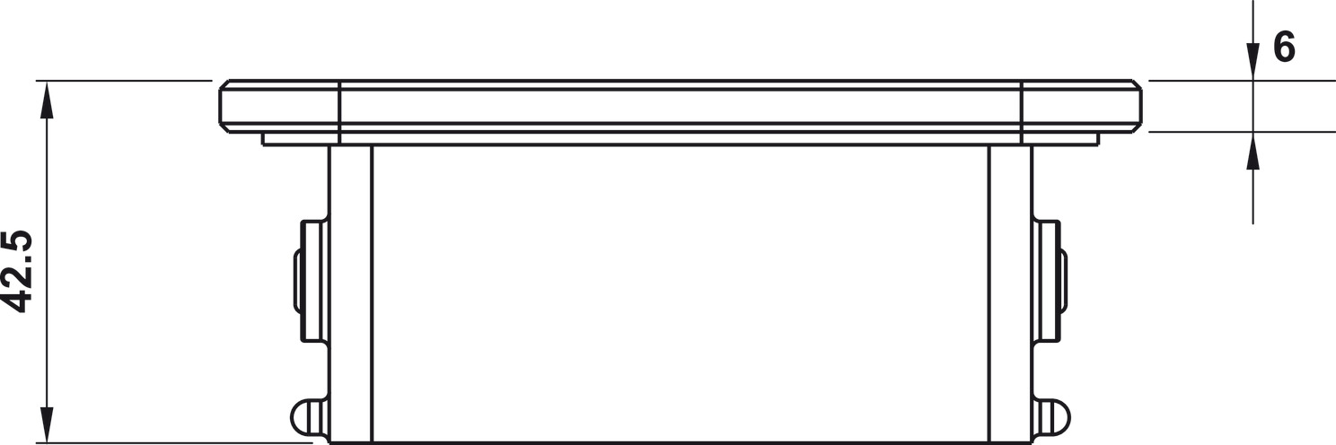 Kệ Kính Đen 150 Hafele 495.80.244
