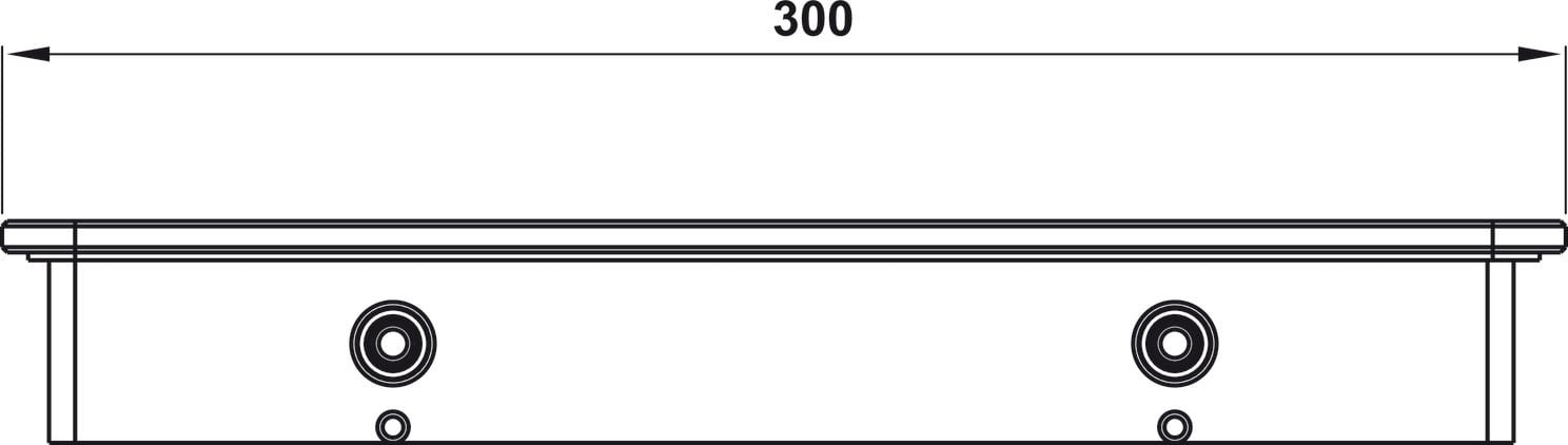 Kệ Kính Đen 300 Hafele 495.80.243