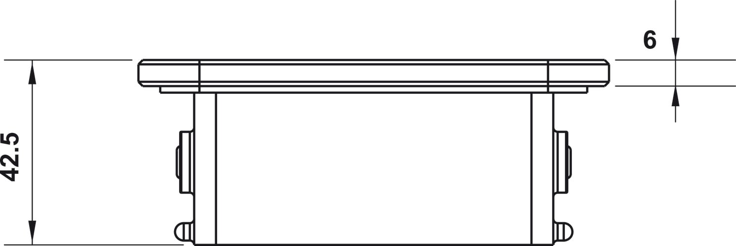 Kệ Kính Đen 300 Hafele 495.80.243