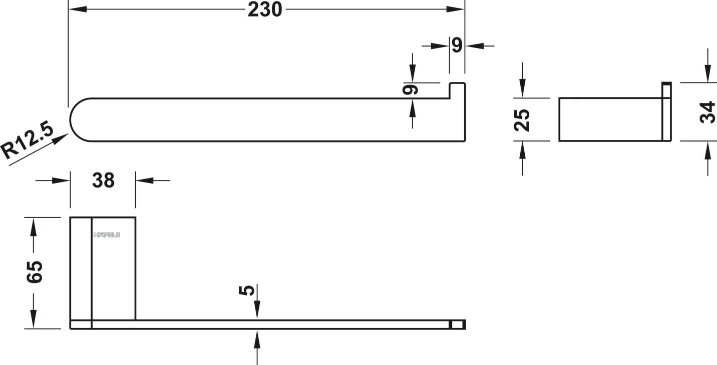 Bộ Phụ Kiện Nhà Tắm Chiba Hafele 499.98.350