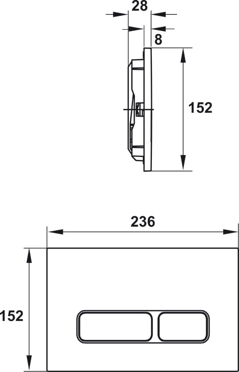 Nút Nhấn Xả Thải Mechanical Hafele 588.73.564