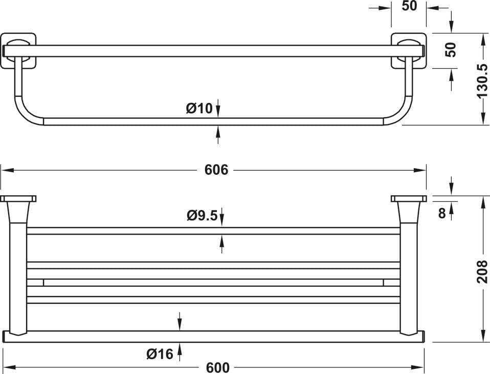 Kệ Để Khăn Tắm Hafele 580.41.413