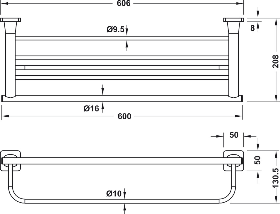 Kệ Để Khăn Tắm Hafele 580.41.513