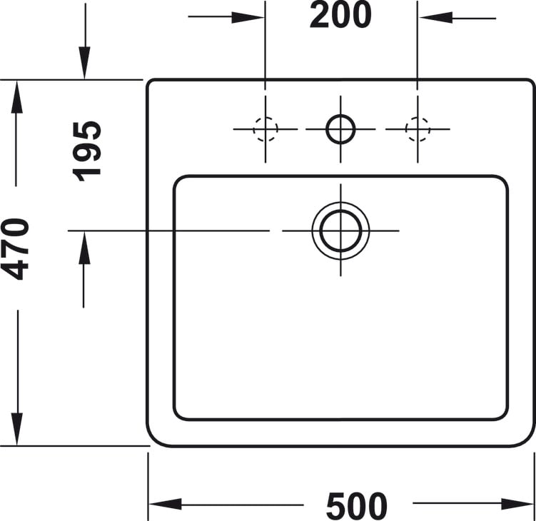 Chậu Rửa Lavabo Đặt Bàn Vero Duravit Hafele 588.45.024