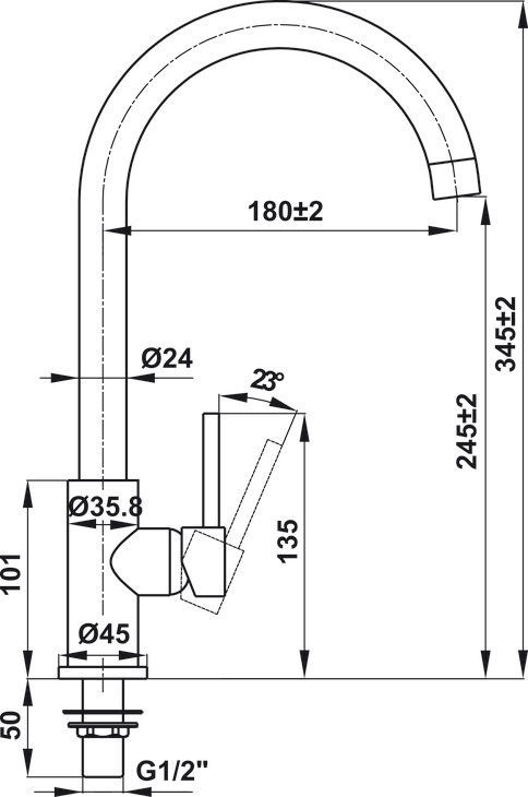 Vòi Rửa Chén HT21-CC1F245C Hafele 577.55.270
