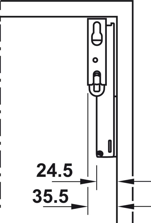 Tay Nâng Free Space Loại C Hafele 493.05.921