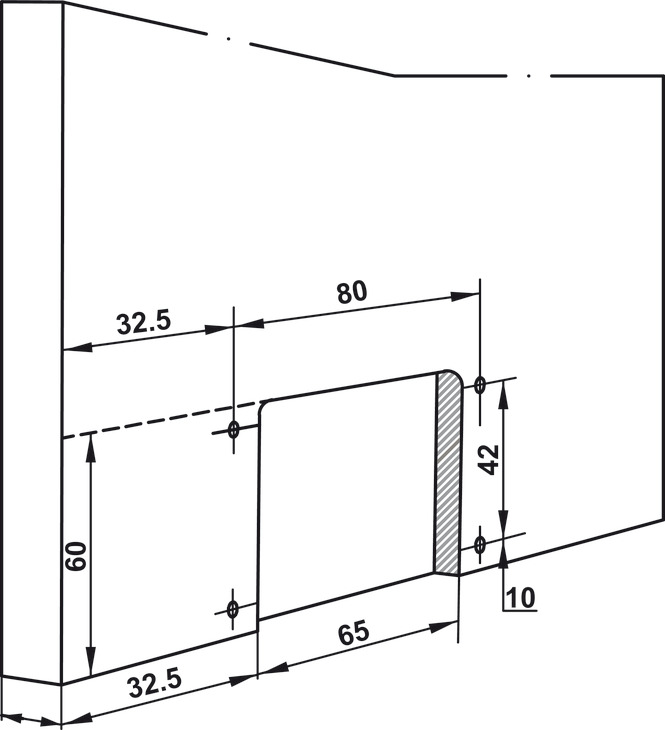 Phụ Kiện Cửa Trượt Tủ Slido Classic 50 IF Hafele 401.30.001