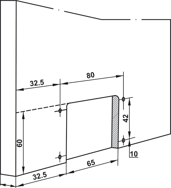 Phụ Kiện Cửa Trượt Tủ Slido Classic 50 IF Hafele 401.30.005