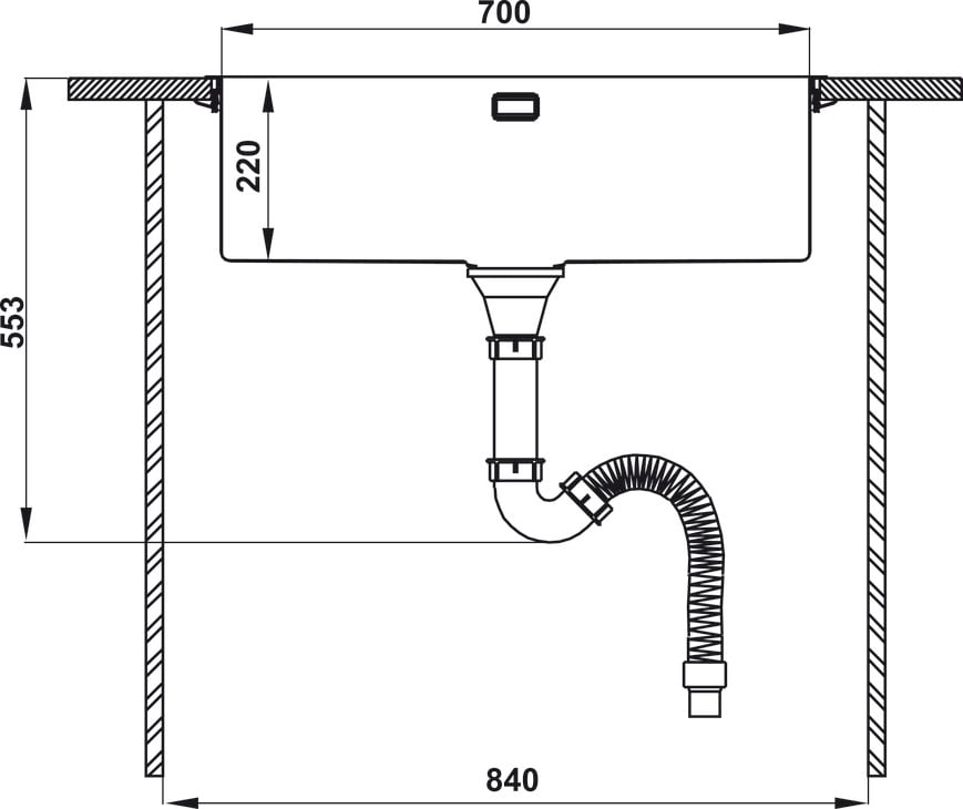 Chậu Rửa Inox HS21-SSN1S80 Hafele 567.94.060