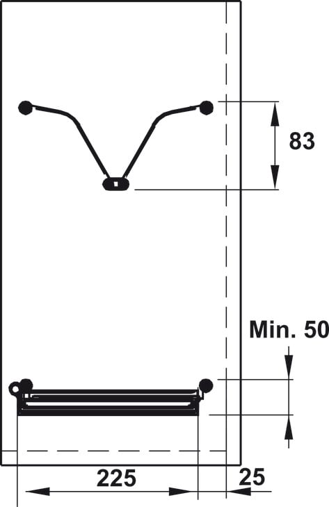 Khay Úp Chén Đĩa Presto 700mm Hafele 544.40.031
