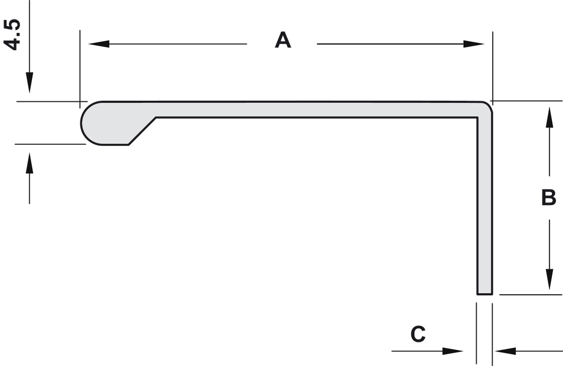 Tay Nắm Dạng Thanh Nhôm 3000mm Hafele 126.27.907