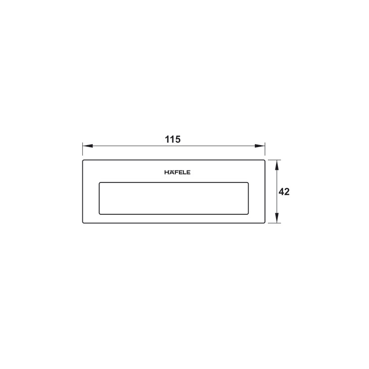 Tay Nắm Âm Cho Cửa Hafele 489.72.130