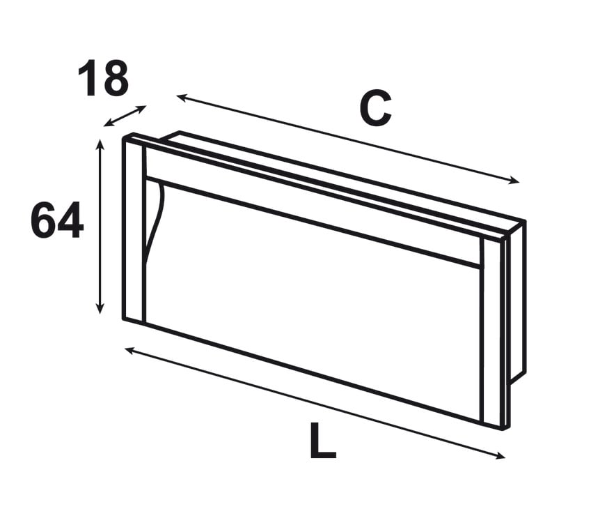 Tay Nắm Tủ Âm 311mm Hafele 152.11.935