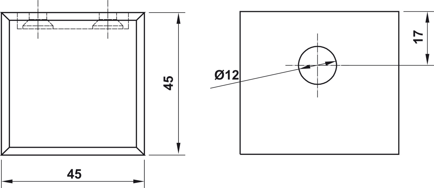 Kẹp Kính Tường 90º Phòng Tắm Kính Hafele 981.77.918