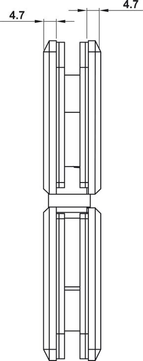 Bản Lề Kính - Kính 180º Hafele 499.05.855