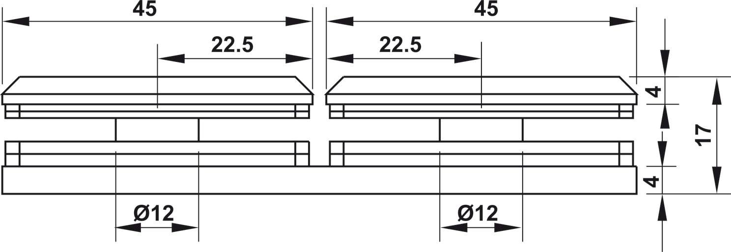 Kẹp Kính - Kính 180º Màu Đen Hafele 981.77.913