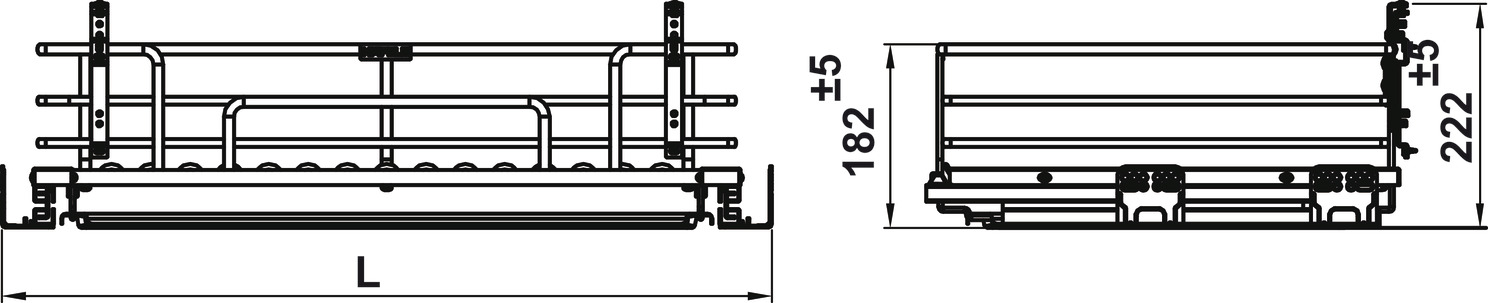 Rổ Xoong Nồi Kason Flex 800mm Hafele 549.04.056