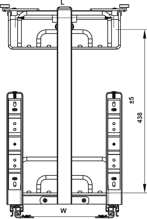 Rổ gia vị Omero SUS304 ovan 450 Hafele 547.10.066