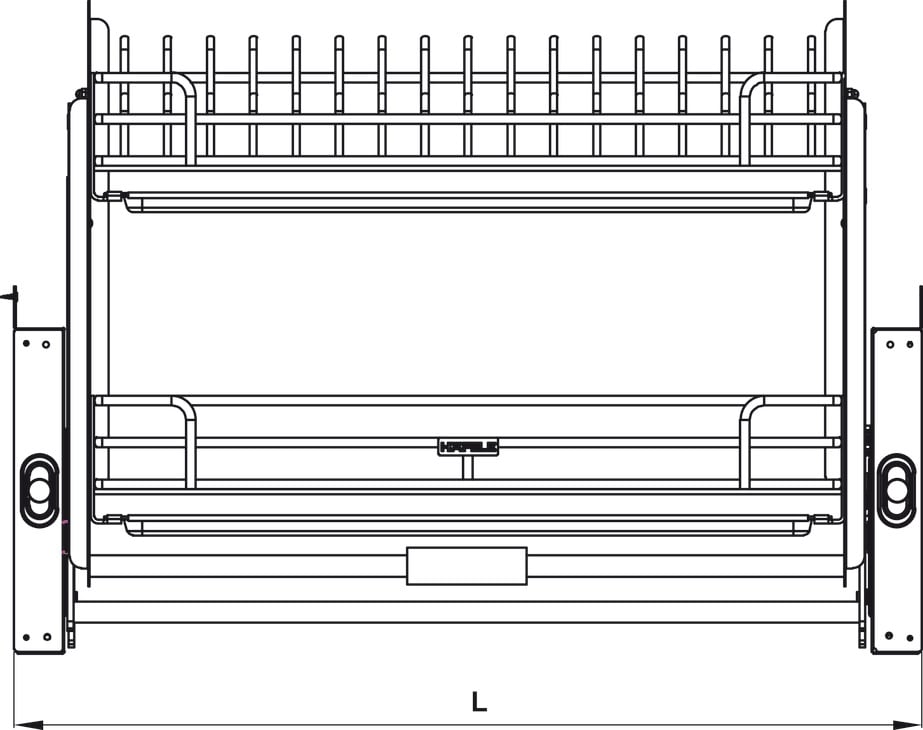 Kệ Chén Đĩa Nâng Hạ Oria 600mm Hafele 504.71.073