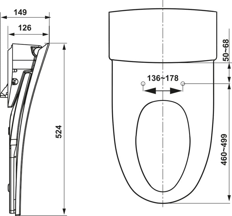 Nắp Bồn Cầu Thân V Sense Hafele 588.79.414