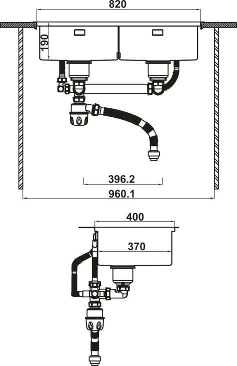 Chậu Rửa Chén Inox WS R10 HS25-SSN2S-8650 Hafele 567.94.024