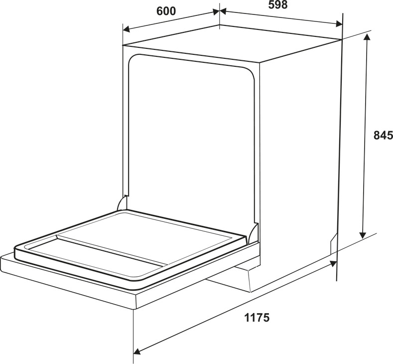 Máy Rửa Chén Độc Lập HDW-F6031G Hafele 535.29.651