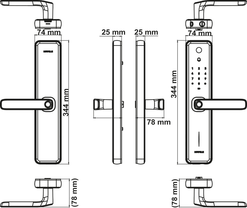 Khóa Điện Tử Zenith-ML2501W Hafele 499.21.225
