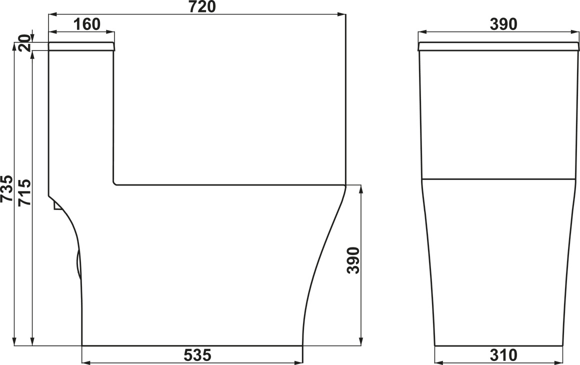 Bồn Cầu 1 Khối Sapporo II Hafele 588.79.416
