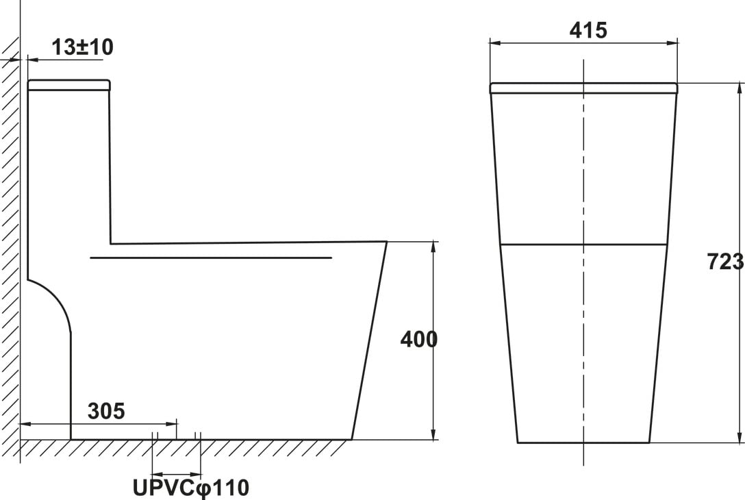 Bồn Cầu 1 Khối Hafele 588.82.439