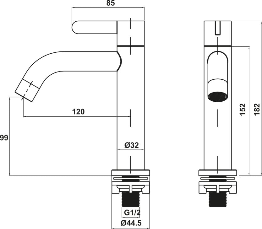 Vòi nước lạnh 99 Hafele 495.62.055