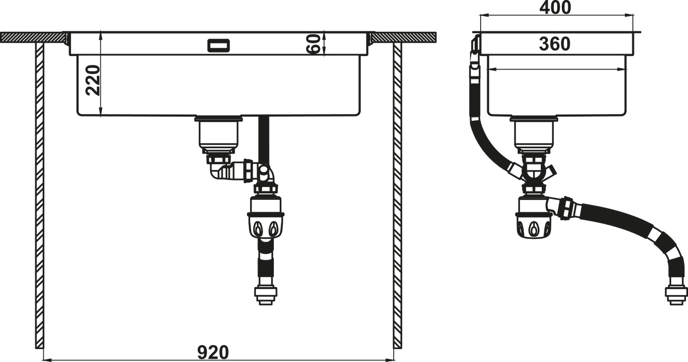 Chậu SUS WS R10 HS25-SSN1S-8244_BRUSH Hafele 567.94.021