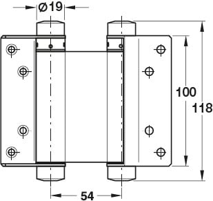 Bản Lề Bật 2 Chiều 4'' Hafele 927.97.020