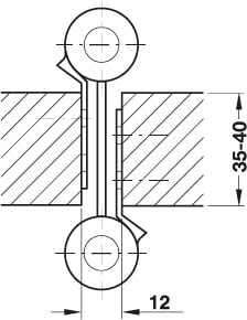 Bản Lề Bật 2 Chiều 6'' Hafele 927.97.030